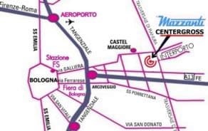 mappa auto blu a Bologna